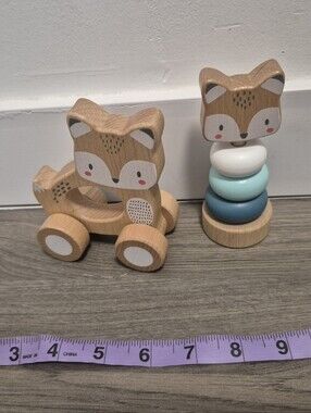 *5/$25* Freniland Wooden Montessori Toy Fox Duo
